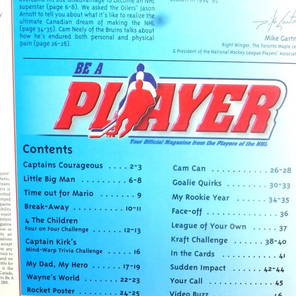 PROMO Copy 1995 BE A PLAYER Magazine NHL Cards Hockey Cards Toronto Maple Leafs - Picture 2 of 3